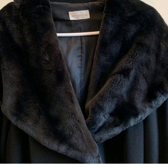 HENRI BENDEL WOOL COAT with giant hood - Picture 3 of 8